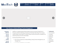 Tablet Screenshot of medtechbilling.com